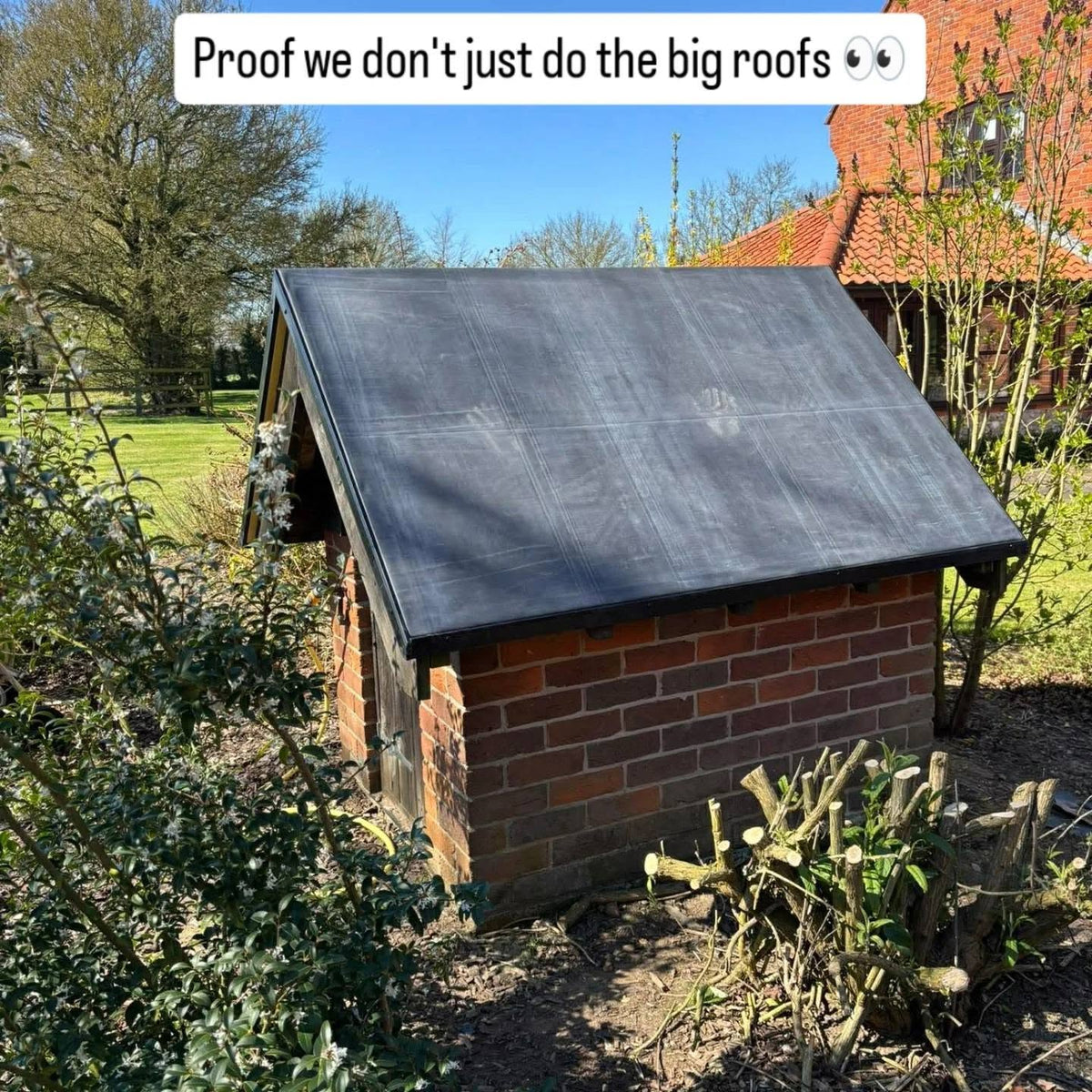 Small EPDM Pump House Roof Completed in Norfolk