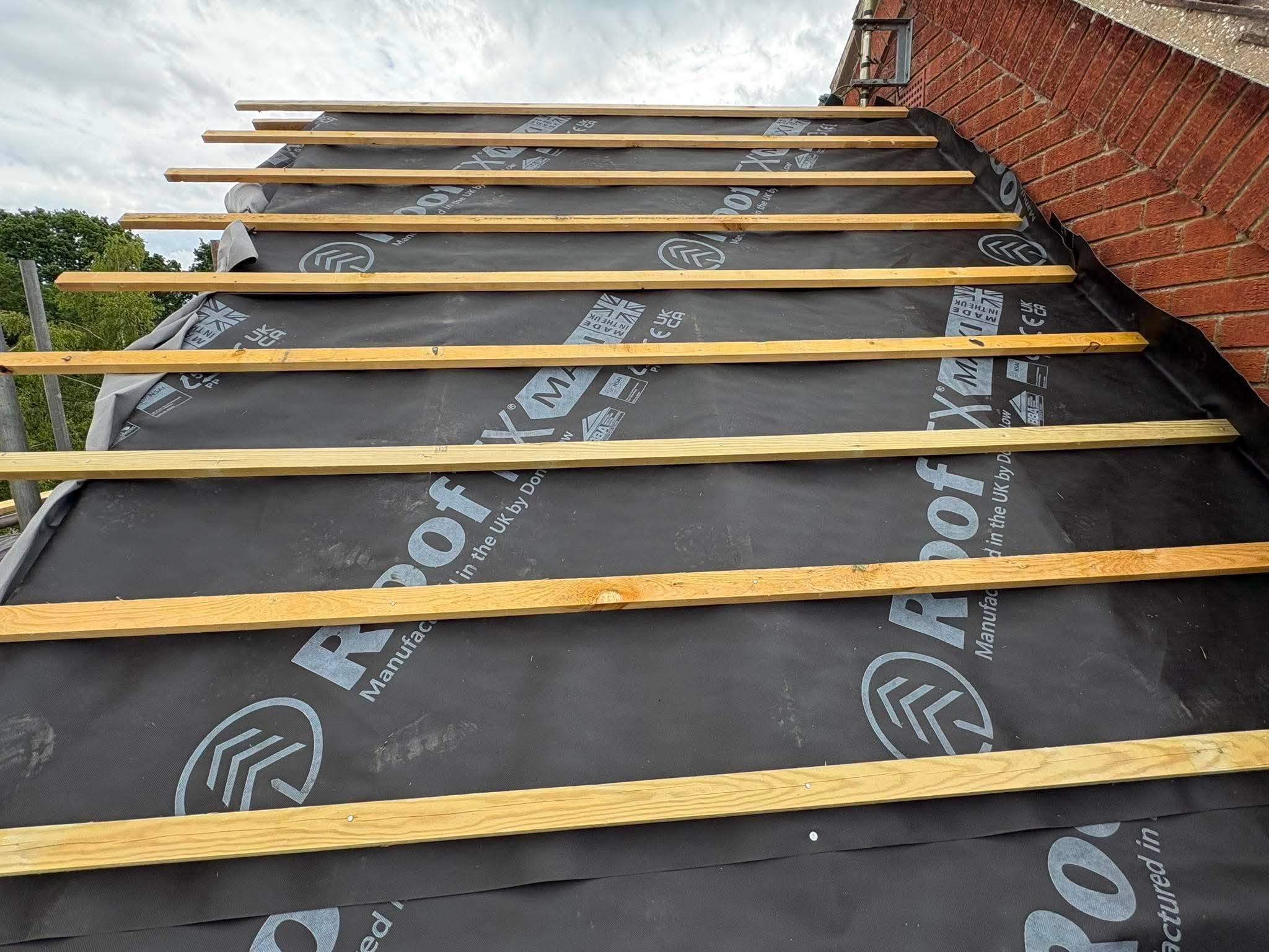 New Extension Roof Taking Shape in Aylsham, Norfolk