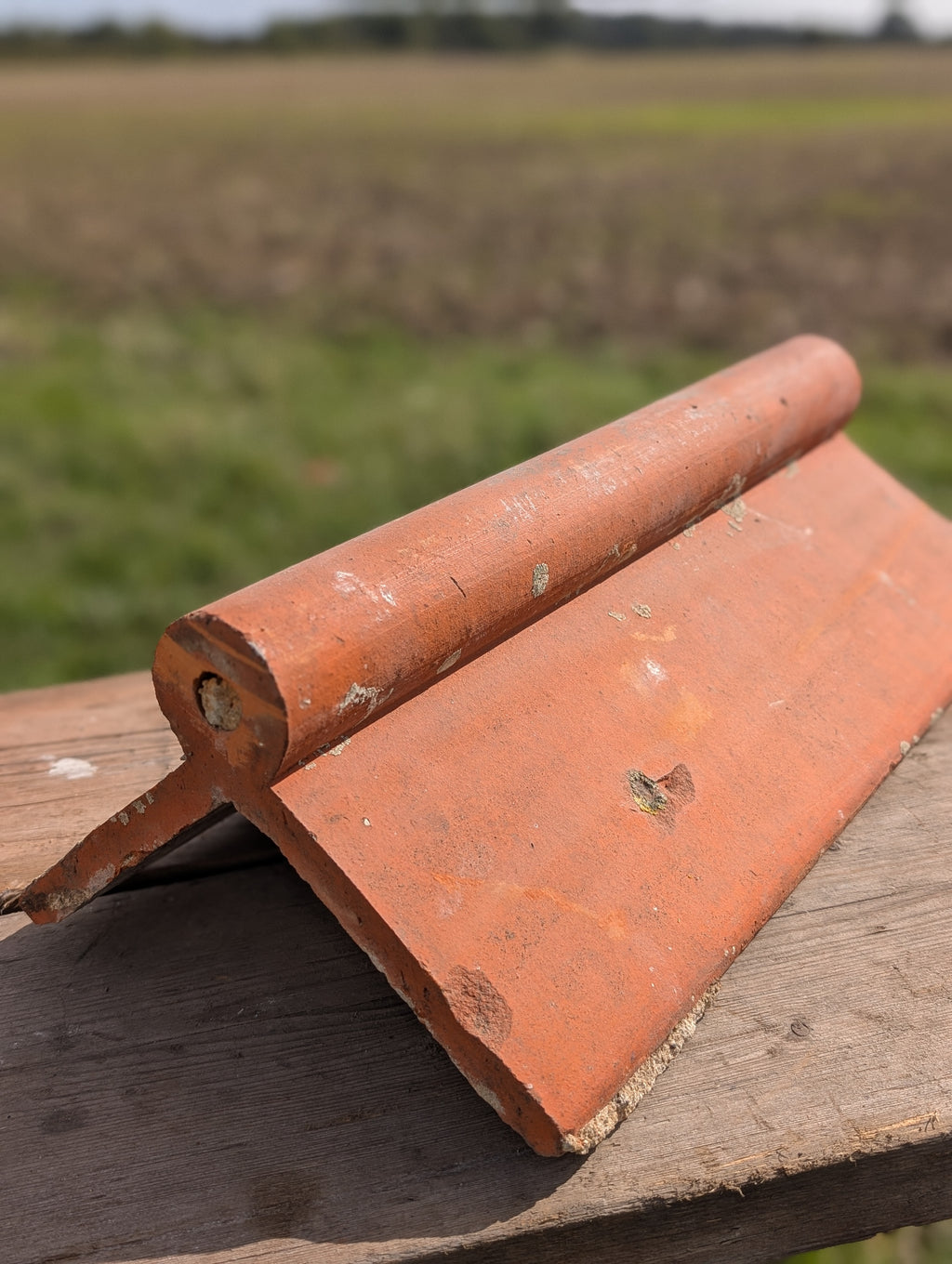 Red Clay Roll-Top Ridge Tile