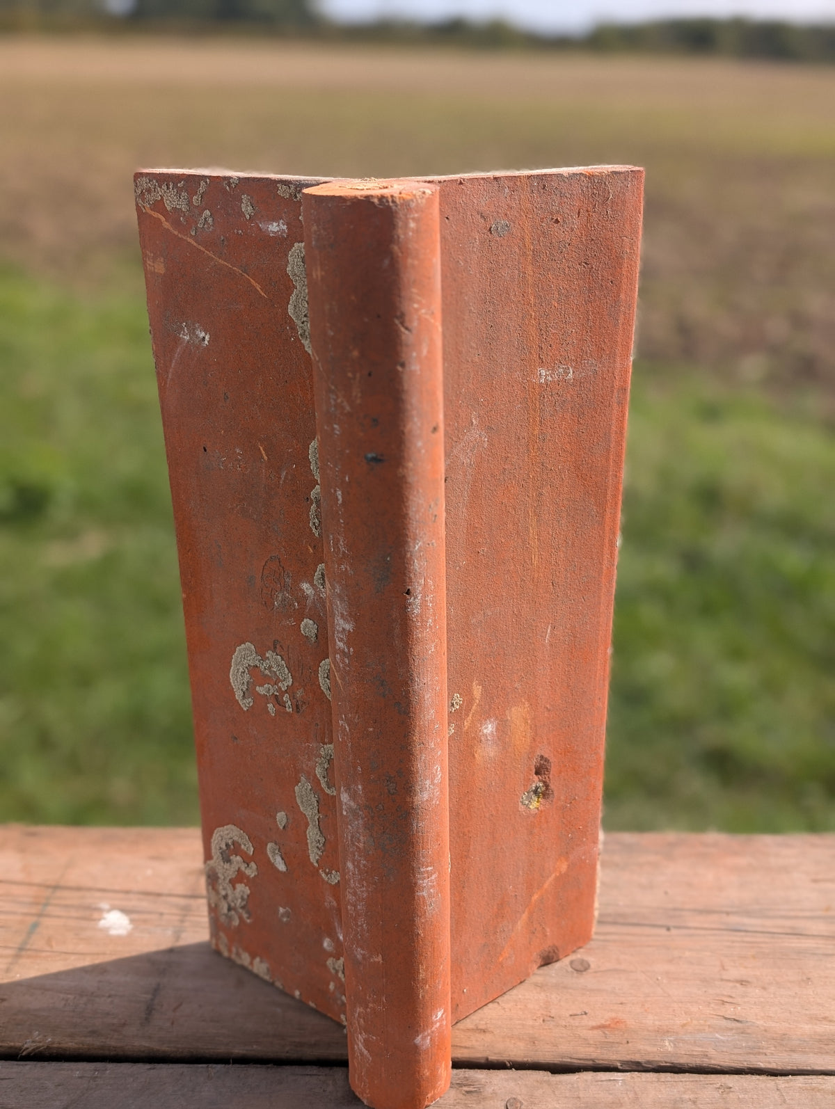 Red Clay Roll-Top Ridge Tile