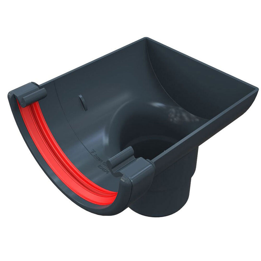 Freefoam Round Stopend Outlet (Black) image 0