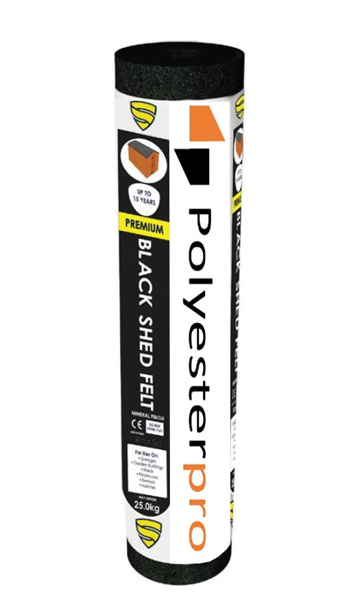PolyesterPRO Premium Shed Roofing Felt – Green & Black