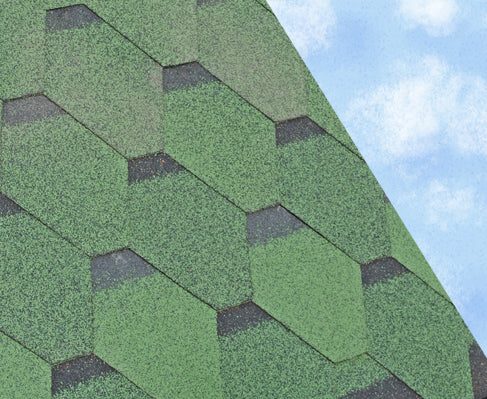 3 Tab Hexagonal Felt Roofing Shingles – 2.42m² Pack
