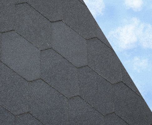3 Tab Hexagonal Felt Roofing Shingles – 2.42m² Pack