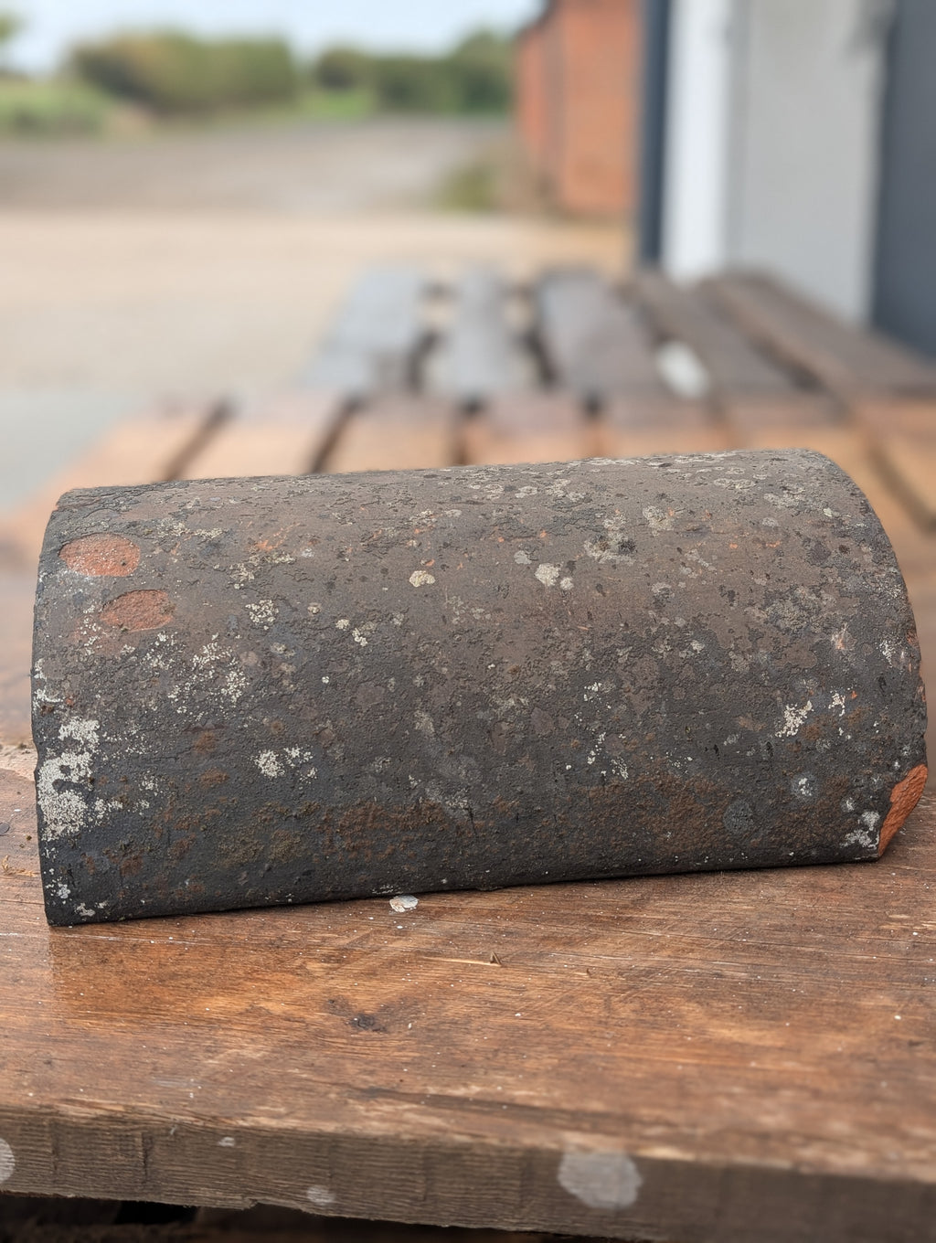Clay Smut Half-Round Ridge Tile – Reclaimed Roof Ridge