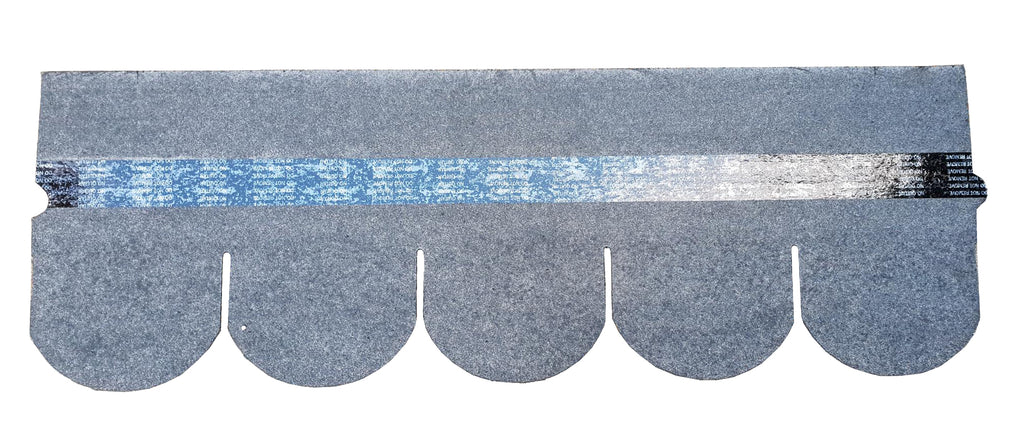 5 Tab Scallop Felt Roofing Shingles – Black – 2.42m² Pack