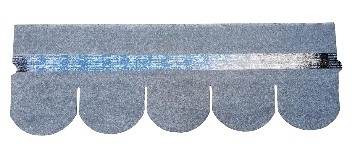 5 Tab Scallop Felt Roofing Shingles – Black – 2.42m² Pack