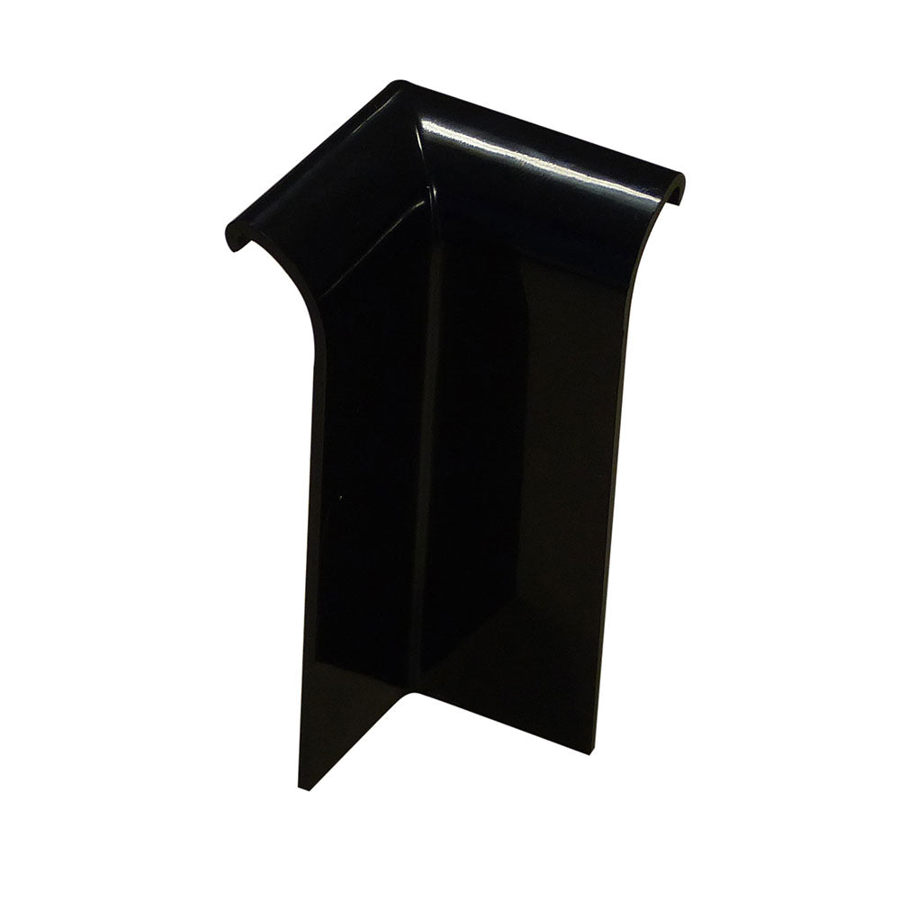 EPDM PVC Gutter Trim Internal Corner Black image 0
